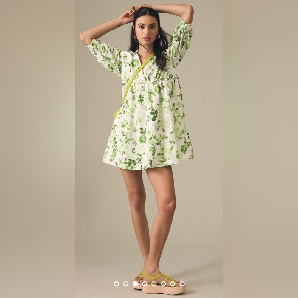 Maeve by Anthropologie V-Neck Tunic Mini Dress, Size S